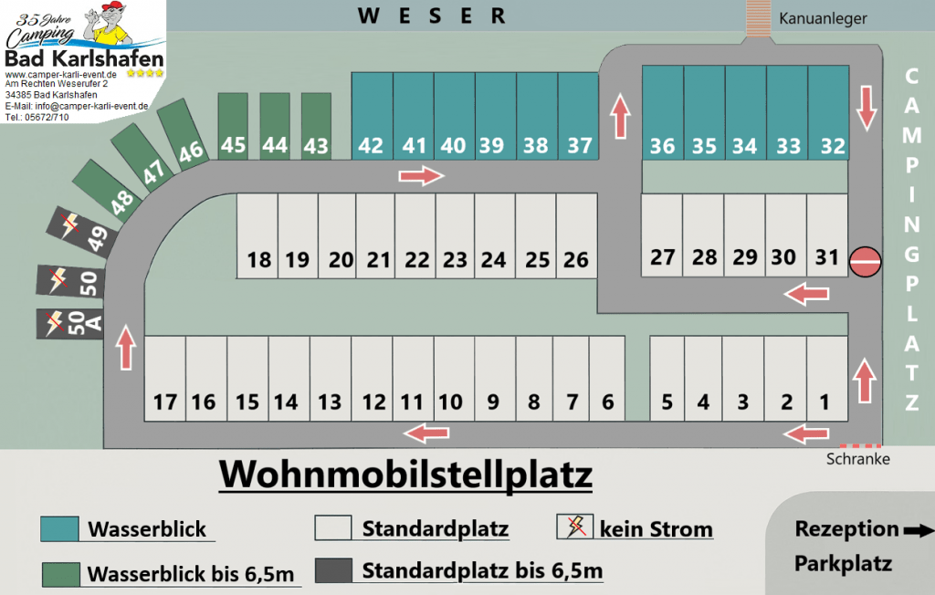 Stellplatz Karte